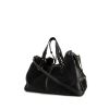 Jerome Dreyfuss Emile shoulder bag in black suede and black leather - 00pp thumbnail