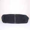 Jerome Dreyfuss Emile shoulder bag in black suede and black leather - Detail D5 thumbnail