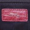 Jerome Dreyfuss shoulder bag in burgundy grained leather - Detail D4 thumbnail