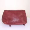 Jerome Dreyfuss shoulder bag in burgundy grained leather - Detail D5 thumbnail