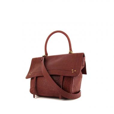 Borsa a tracolla Jerome Dreyfuss in pelle martellata bordeaux