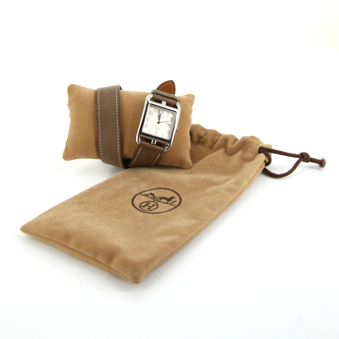 Reloj Hermes Cape Cod de acero Ref :  CC1.710 Circa  2000 - Detail D2