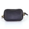 Chloé Faye small model shoulder bag in dark blue suede and dark blue leather - Detail D5 thumbnail