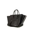 Celine Phantom shopping bag in black patent leather - 00pp thumbnail