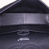 Sac bandoulière Chanel Timeless jumbo en toile jersey noire - Detail D3 thumbnail