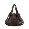 Gucci Pelham shopping bag in brown empreinte monogram leather - 360 thumbnail