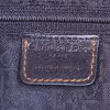 Dior Gaucho bag worn on the shoulder or carried in the hand in brown leather and brown piping - Detail D3 thumbnail