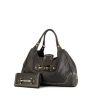 Shopping bag Gucci Mors in pelle martellata grigia - 00pp thumbnail