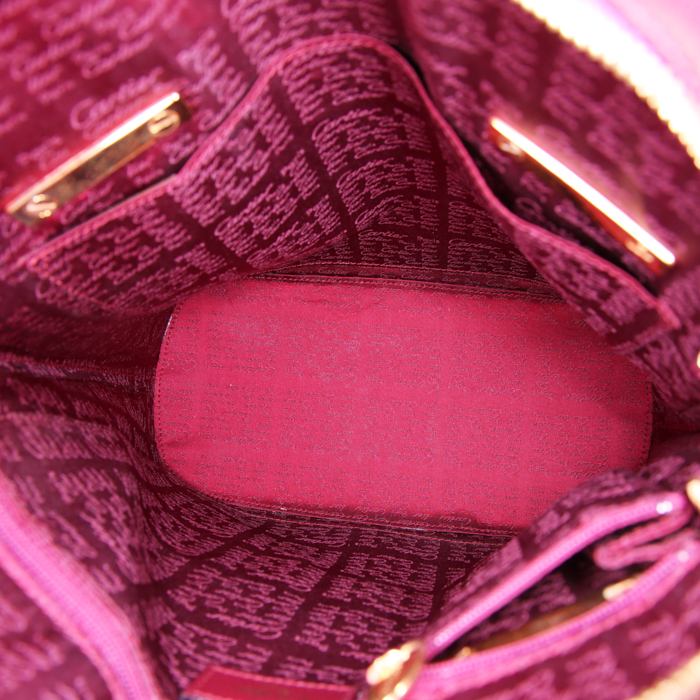 Cartier bag worn on the shoulder or carried in the hand in burgundy leather - Detail D2