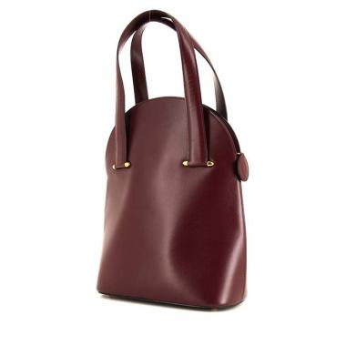 Borsa da spalla o a mano Cartier in pelle bordeaux