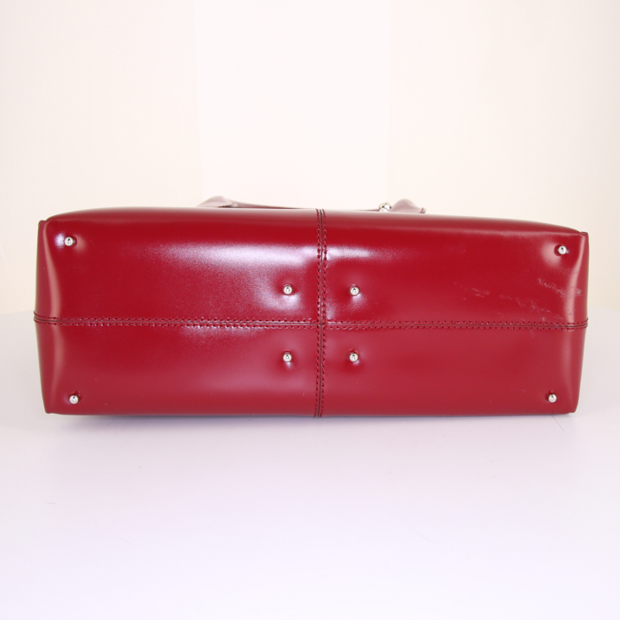 Tod's D-Bag bag worn on the shoulder or carried in the hand in red - Detail D5