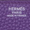 Borsa Hermes Birkin 30 cm in pelle togo Ultraviolet blu e grigia stagna e pelle etoupe - Detail D3 thumbnail