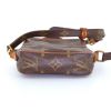 Louis Vuitton Danube	 small model shoulder bag in brown monogram canvas and natural leather - Detail D4 thumbnail