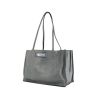 Prada Etiquette handbag in grey blue leather - 00pp thumbnail