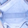 Sac à main Prada Etiquette en cuir bleu-gris - Detail D2 thumbnail
