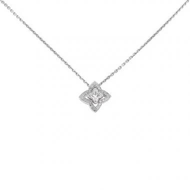 Collier Louis Vuitton en or blanc et diamants