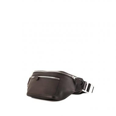 Bolsito-cinturón Hermès Cityslide en cuero swift gris antracita