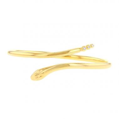 Brazalete redondo Tiffany & Co Elsa Peretti en oro amarillo y diamantes