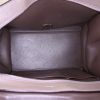 Celine Trapeze medium model handbag in grey leather and grey suede - Detail D3 thumbnail