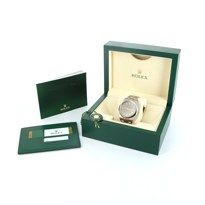 Reloj Rolex Oyster Perpetual de acero Ref :  114300 Circa  2015 - Detail D2