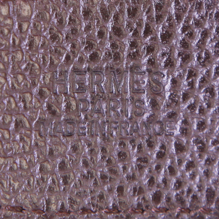 Hermès Ceinture H belt in khaki suede - Detail D2