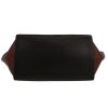 Borsa Celine  Trapeze modello medio  in pelle tricolore marrone cioccolato nera e marrone scuro - Detail D1 thumbnail