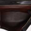 Bolso de mano Celine  Trapeze modelo mediano  en cuero tricolor marrón chocolate negro y marrón oscuro - Detail D3 thumbnail