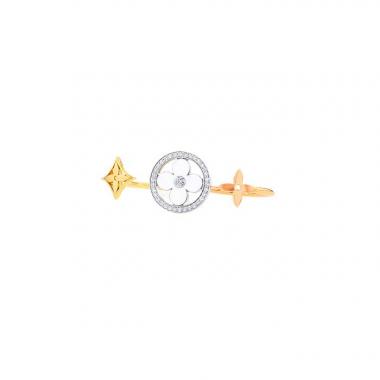 Louis Vuitton Idylle Blossom Xl Bracelet, 3 Golds And Diamonds