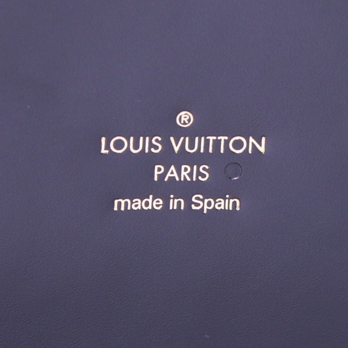 Bolso de mano Louis Vuitton Phenix modelo mediano en lona Monogram marrón y cuero negro - Detail D4