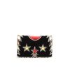 Givenchy shoulder bag in black, gold and red suede - 360 thumbnail