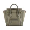 Céline Luggage Nano shoulder bag in grey leather - 360 thumbnail