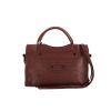 Balenciaga Classic City small model First Blackout handbag in burgundy leather - 360 thumbnail