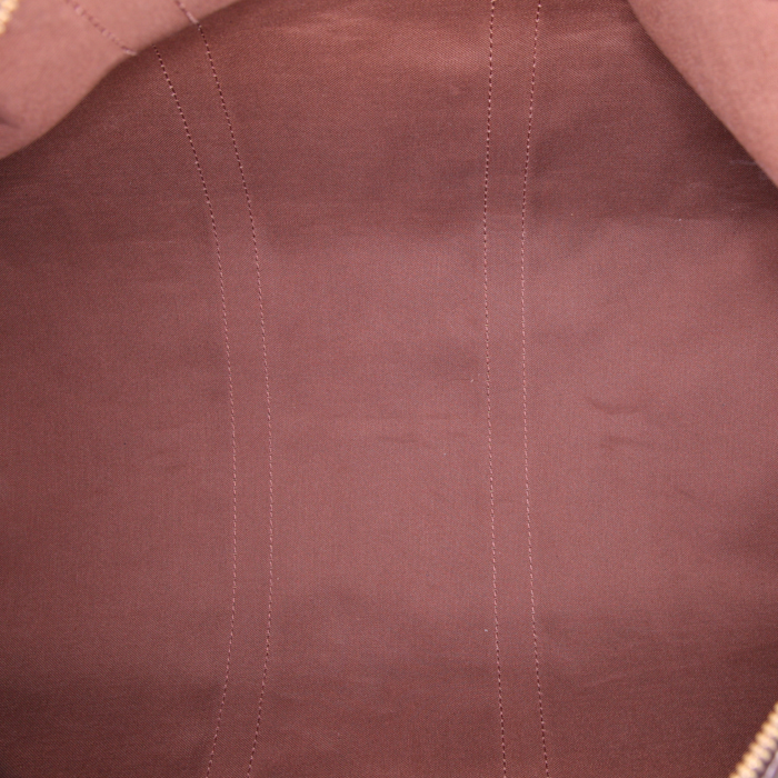 Sac de voyage Louis Vuitton Keepall 50 cm Stephen Sprouse en toile monogram graffiti kaki et cuir naturel - Detail D2