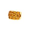 Poiray Niris ring in yellow gold and diamonds and in citrines - 00pp thumbnail