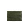 Bottega Veneta wallet in green intrecciato leather - 360 thumbnail