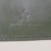 Billetera Bottega Veneta en cuero intrecciato verde - Detail D2 thumbnail