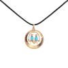 Vintage pendant in pink gold and turquoises - 00pp thumbnail