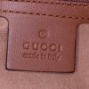 Sac cabas Gucci Padlock moyen modèle en toile siglée beige et cuir marron - Detail D3 thumbnail