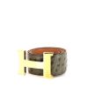 Hermès Ceinture H belt in green leather - 00pp thumbnail