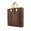 Louis Vuitton Louis Vuitton Sac Plat shopping bag in monogram canvas and natural leather - 00pp thumbnail