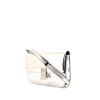 Céline Classic Box shoulder bag in silver patent leather - 00pp thumbnail