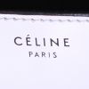 Borsa a tracolla Céline Classic Box in pelle verniciata argentata - Detail D3 thumbnail