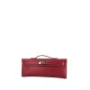Hermès Kelly Cut pouch in raspberry pink Swift leather - 00pp thumbnail