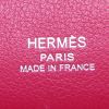 Bolsito de mano Hermès Kelly Cut en cuero swift color frambuesa - Detail D3 thumbnail