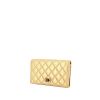 Chanel  Chanel 2.55 - Wallet wallet  in gold quilted leather - 00pp thumbnail