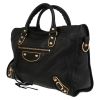 Balenciaga  Metallic Edge handbag  in black leather - Detail D3 thumbnail