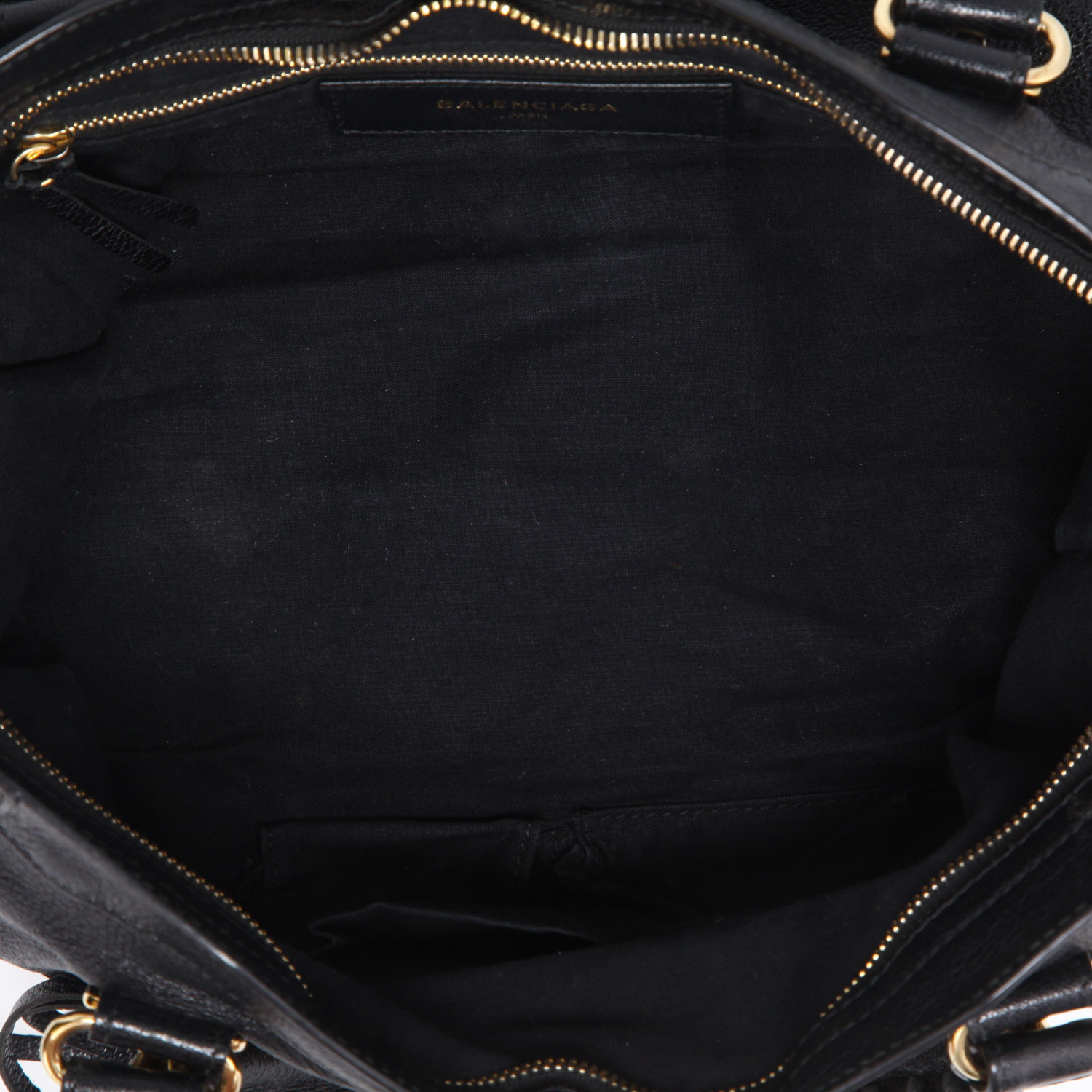 Balenciaga  Metallic Edge handbag  in black leather - Detail D8
