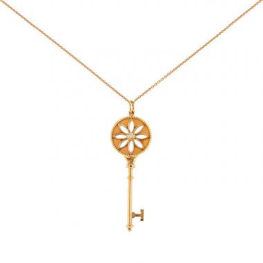 Colgante Tiffany 
Co Clé Marguerite en oro rosa y diamante Colgante Tiffany 
Co Clé Marguerite en oro rosa y diamante
