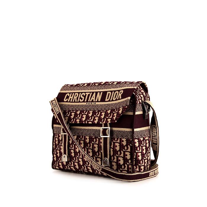 Dior Monogram Burgundy Crossbody Bag ○ Labellov ○ Buy and Sell Authentic  Luxury