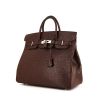 Hermes Haut à Courroies weekend bag in brown ostrich leather - 00pp thumbnail
